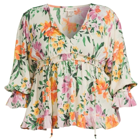 Romantic Gypsy Floral Boho Tunic Size 2X NWOT'S - Picture 3 of 10